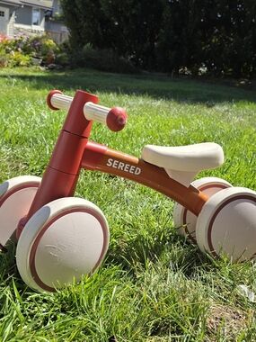Red and Cream Toddler Ride-On Balance Bike